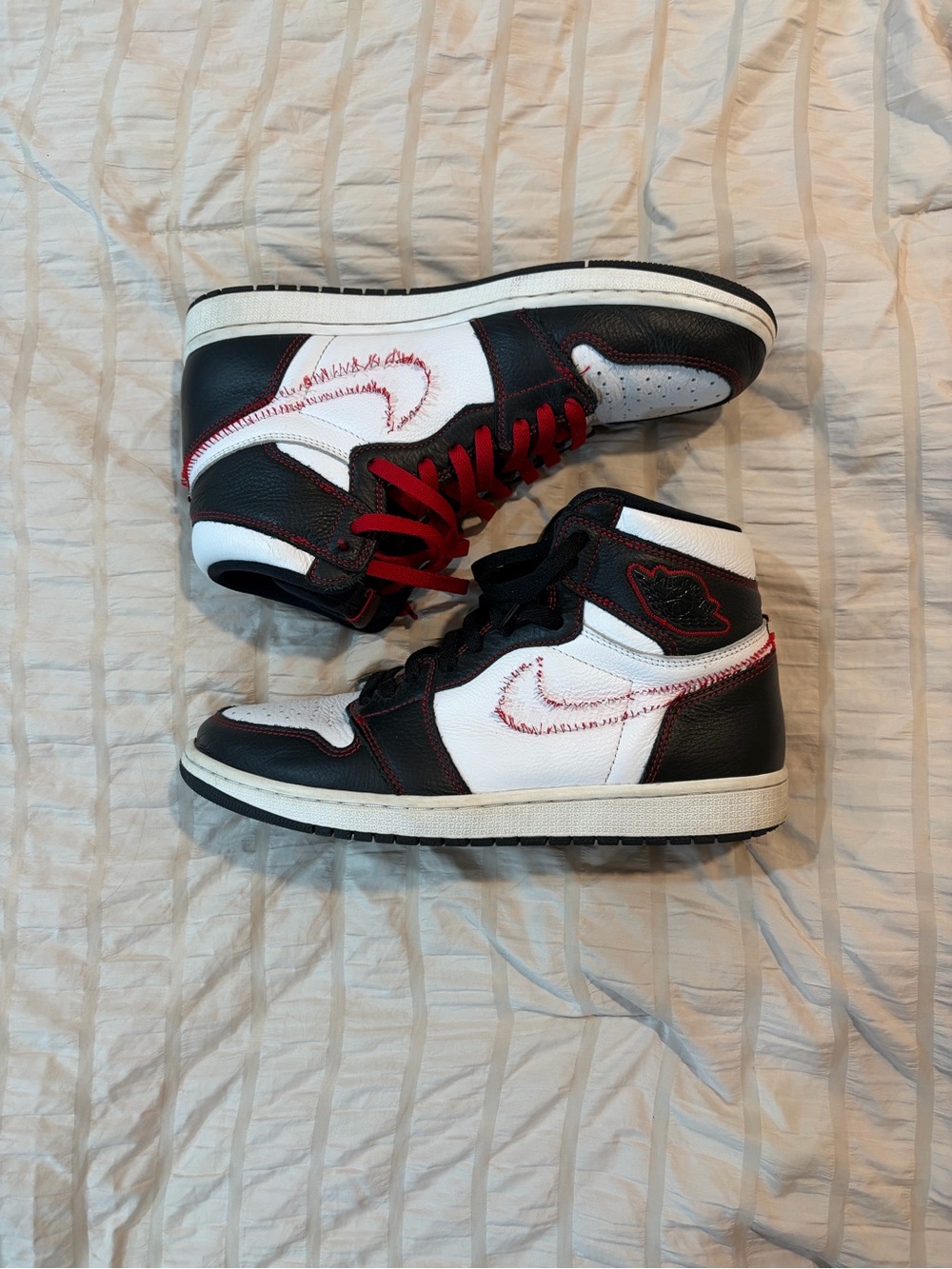 Men’s Jordan’s mids in Black, White & Red
